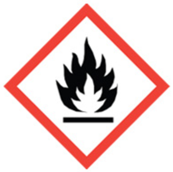 100x100 GHS02 Flame - Dangerous Goods Labels
