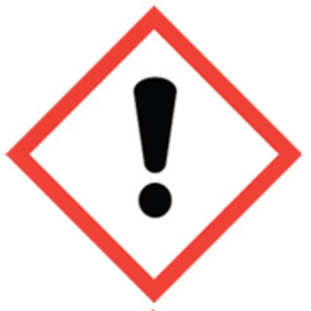 50x50 GHS07 Exclamation Mark - Dangerous Goods Labels