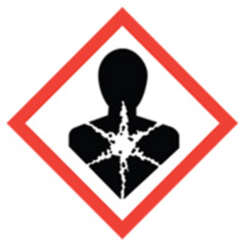50x50 GHS08 Health Hazard - Dangerous Goods Labels