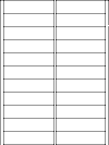 AV232155 - A4 Labels - 80 x 25.4 mm - 22 Labels Per Sheet - 100 Sheets
