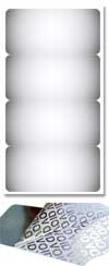 Silver VOID Tamper evident labels 40x20mm 