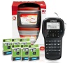 6 x Dymo D1 label cassette + FREE Label Manager 280P and 10 piece container set