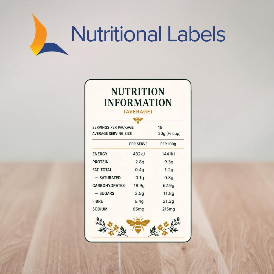 Nutritional Labels – Label Power Pty Ltd