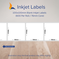100x100mm Blank Inkjet Labels