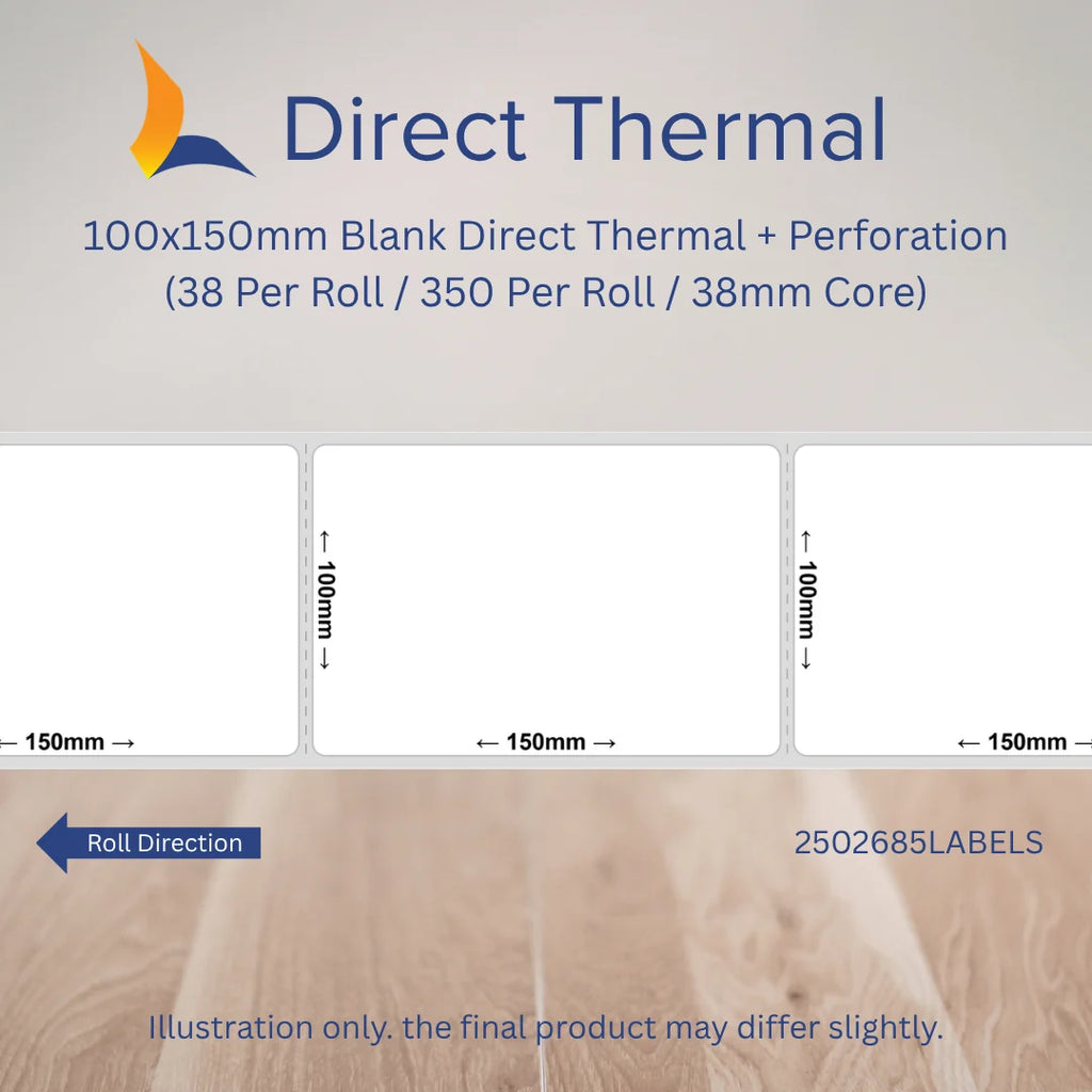 10-Roll 100mm x 150mm Direct Thermal Label Bundle + Bonus Argox OS-2140D Printer