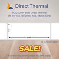 80mm x 210mm Premium Direct Thermal Shipping Labels – 1,500 Labels/Roll