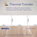 100mm x 150mm Thermal Transfer Label Bundle with Argox CP-2140EX Printer & 2 Wax Ribbons