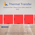 50mm x 50mm Fluorescent Labels