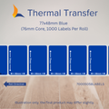 77mm x 48mm Thermal Transfer Labels