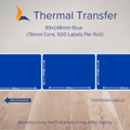 99mm x 148mm Blue Thermal Transfer Labels