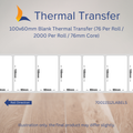 100mm x 60mm Thermal Transfer Labels