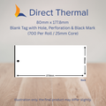 80mm x 177.8mm Direct Thermal Tags