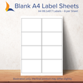 A4 99.1x67.7 Labels – 8 per Sheet