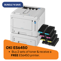 OKI ES6450 Toner Bundle – Buy 2 CMYK Sets & Get a FREE ES6450 Printer
