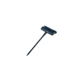 Black Nylon Ticket Pin 65mm (Pack of 10)