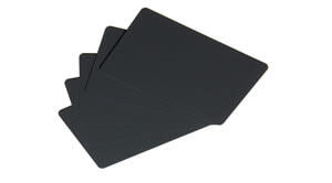 PVC Blank Matt Black - (Food Grade) - 500/Pack