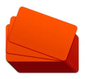 Orange PVC Cards (0.76mm) - 500/Pack