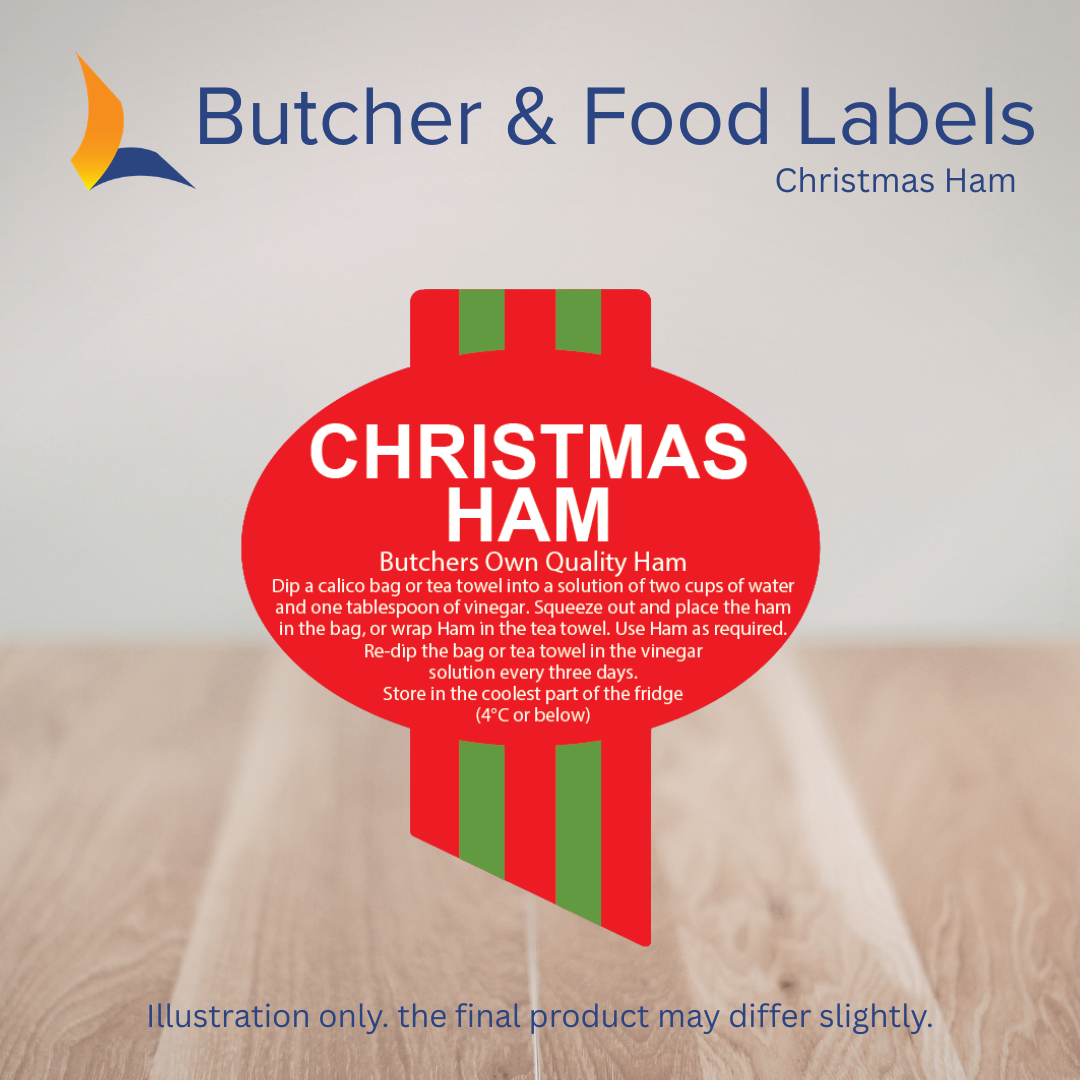 Christmas Ham Labels