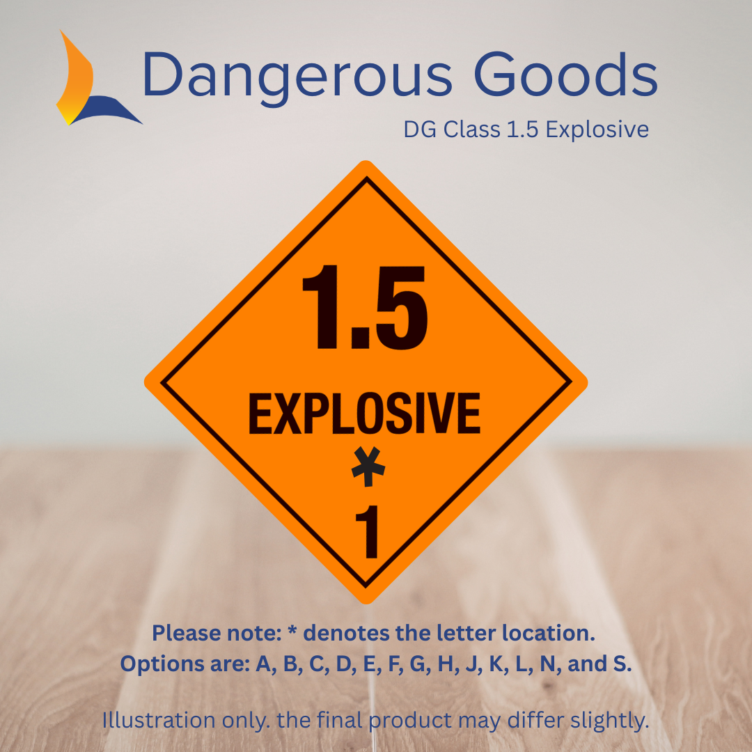 DG Class 1.5 Explosive