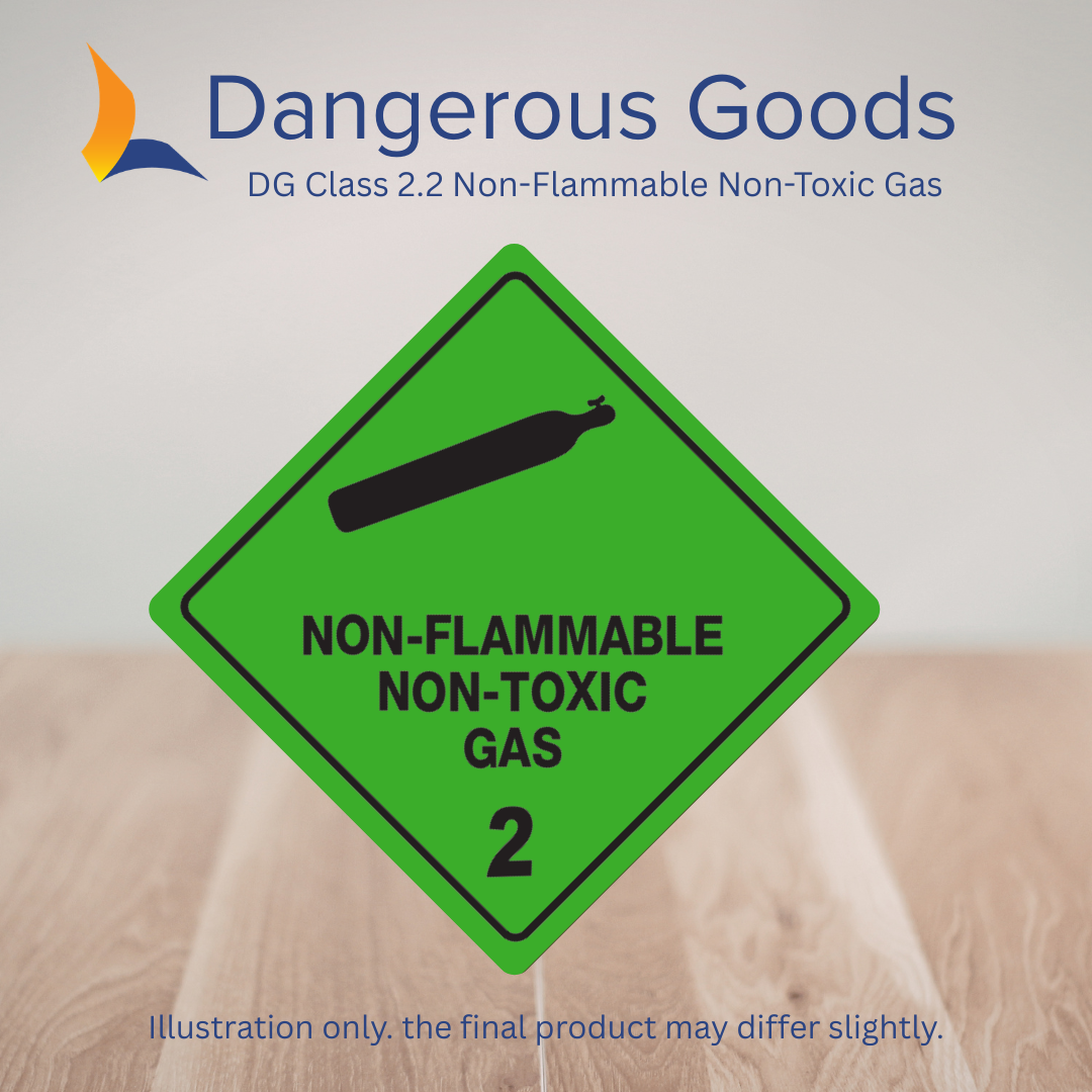 DG Class 2.2 Non-Flammable Non-Toxic Gas