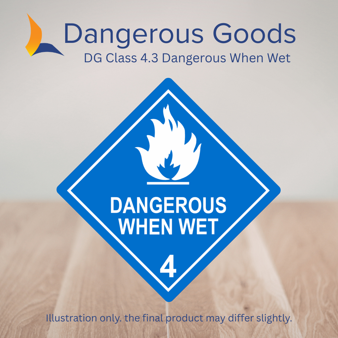 DG Class 4.3 Dangerous When Wet