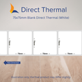 75x75mm Blank Direct Thermal Labels – Multiple Colours