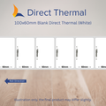 100x75mm Blank Direct Thermal Labels – Multiple Colours