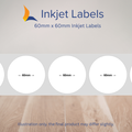 60x60mm Blank Inkjet Labels