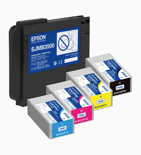 Epson ColorWorks C3500 Ink & Maintenance Box Bundle