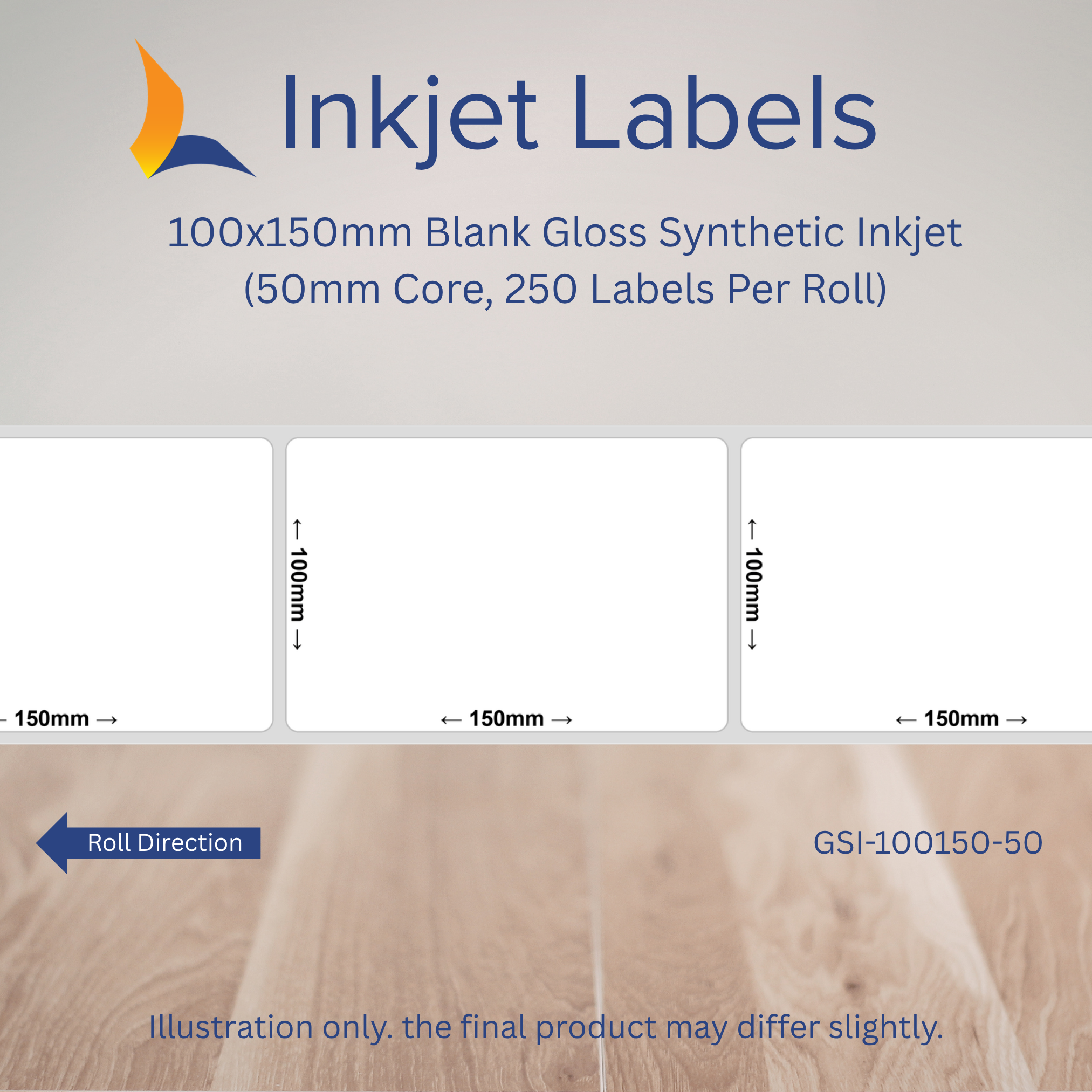 100x150mm Blank Inkjet Labels