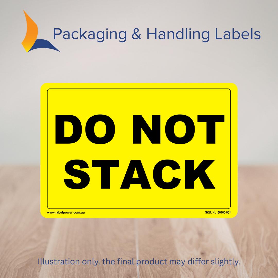 Fluorescent Handling Label – Do Not Stack |  Freight Labels