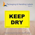 150mm x 100mm Keep Dry Labels – 500 Per Roll (Multiple Colours)