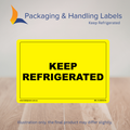 150mm x 100mm Keep Refrigerated Labels – 500 Per Roll (Multiple Colours)