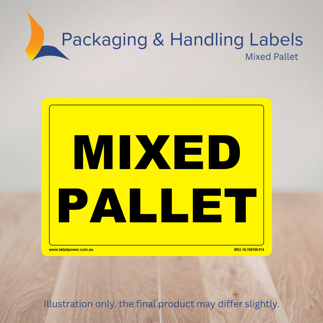 150mm x 100mm Mixed Pallet Labels – 500 Per Roll (Multiple Colours)