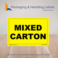 150mm x 100mm Mixed Carton Labels – 500 Per Roll (Multiple Colours)