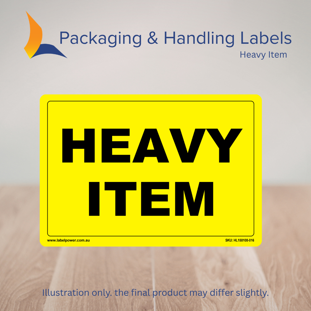 150mm x 100mm Heavy Item Labels – 500 Per Roll (Multiple Colours)