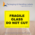 150mm x 100mm Fragile Glass Do Not Cut Labels – 500 Per Roll (Multiple Colours)