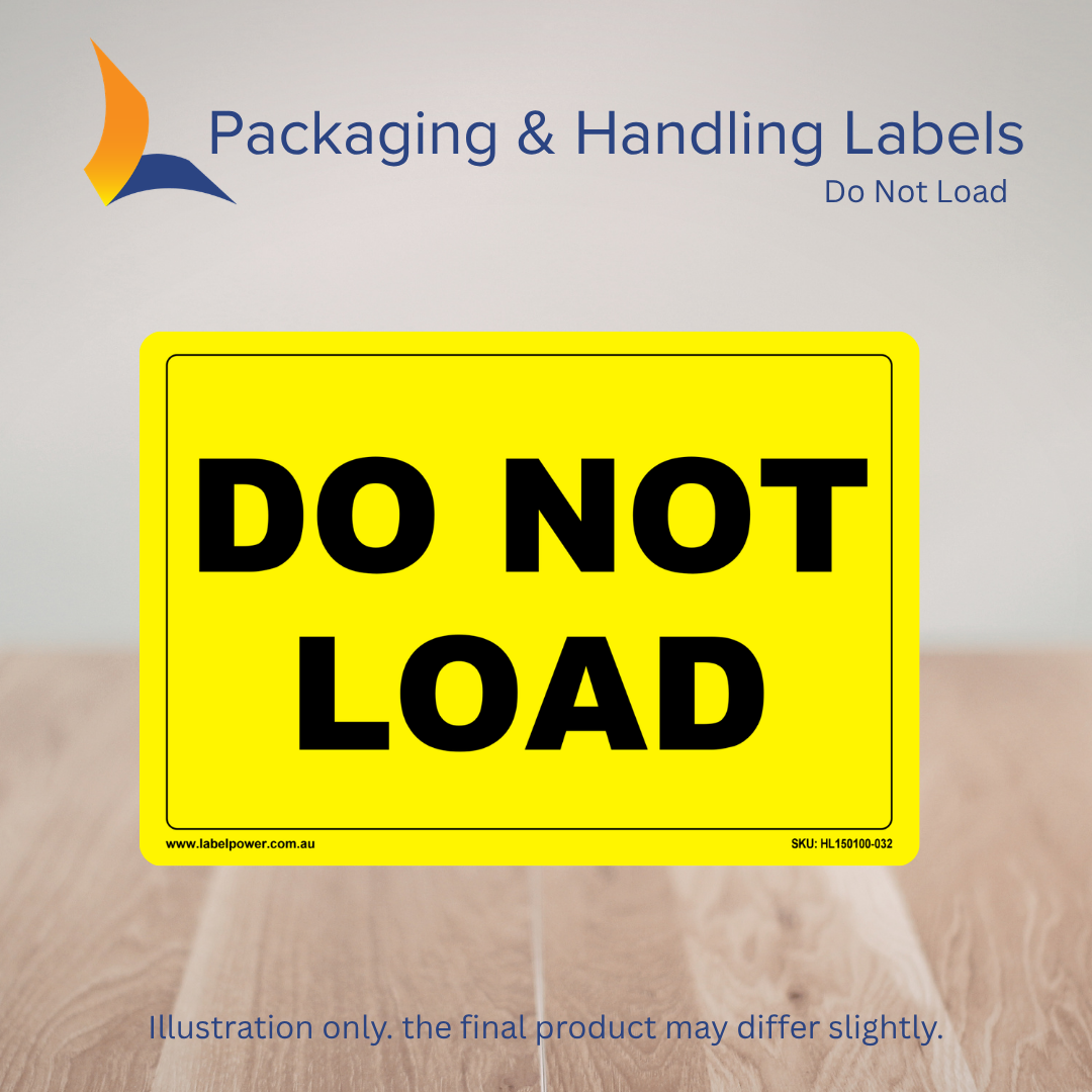 150mm x 100mm Do Not Load Labels – 500 Per Roll (Multiple Colours)