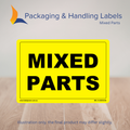 150mm x 100mm Mixed Parts Labels – 500 Per Roll (Multiple Colours)