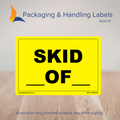 150mm x 100mm Skid Of Labels – 500 Per Roll (Multiple Colours)