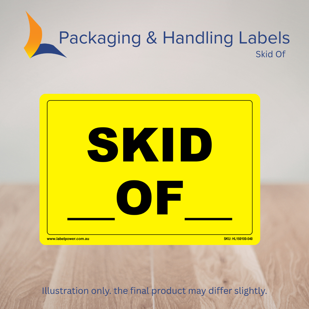 150mm x 100mm Skid Of Labels – 500 Per Roll (Multiple Colours)