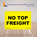 150mm x 100mm No Top Freight Labels – 500 Per Roll (Multiple Colours)