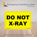 150mm x 100mm Do Not X-Ray Labels – 500 Per Roll (Multiple Colours)