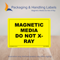 150mm x 100mm Magnetic Media Do Not X-Ray Labels – 500 Per Roll (Multiple Colours)