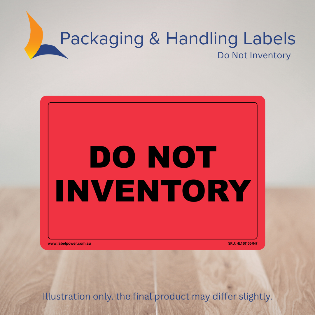 150mm x 100mm Do Not Inventory Labels – 500 Per Roll (Multiple Colours)