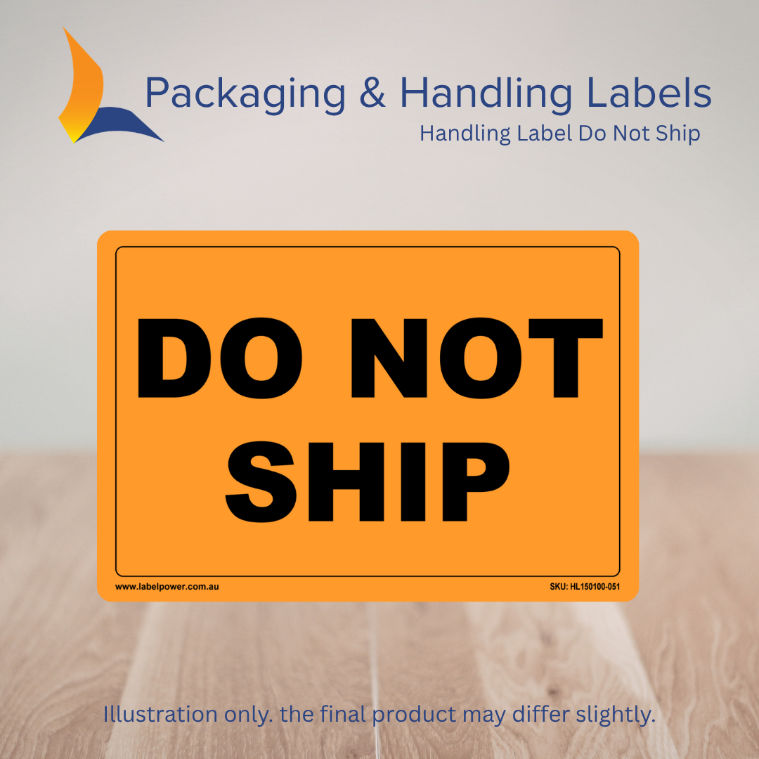 150mm x 100mm Do Not Ship Labels – 500 Per Roll (Multiple Colours)