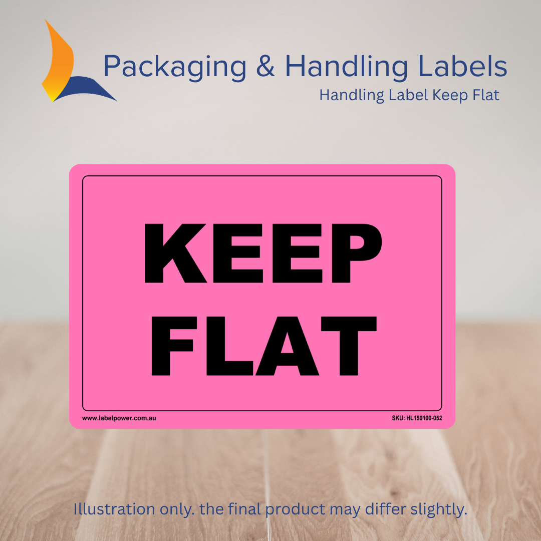 150mm x 100mm Keep Flat Labels – 500 Per Roll (Multiple Colours)