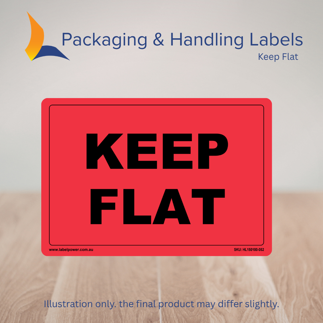 150mm x 100mm Keep Flat Labels – 500 Per Roll (Multiple Colours)