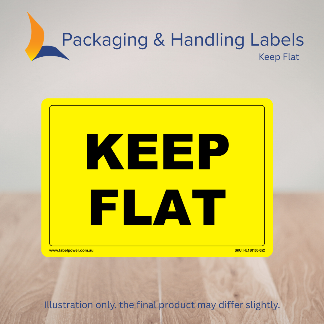 150mm x 100mm Keep Flat Labels – 500 Per Roll (Multiple Colours)
