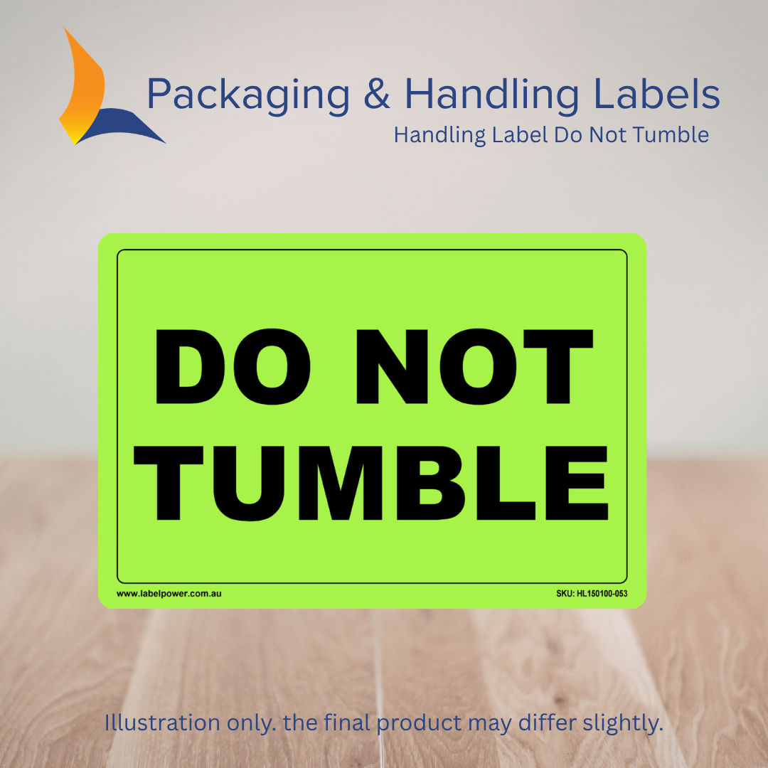 150mm x 100mm Do Not Tumble Labels – 500 Per Roll (Multiple Colours)